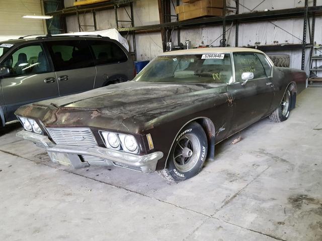 494871H920216 - 1971 BUICK RIVIERA BROWN photo 2