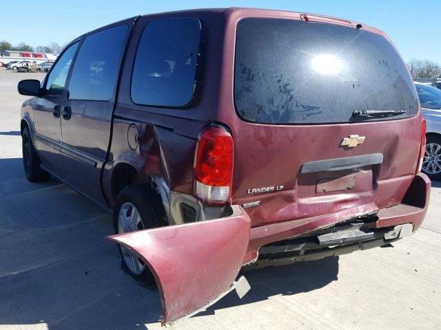 1GNDV23W38D107585 - 2008 CHEVROLET UPLANDER L 勃艮第红 照片 3