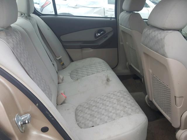 1G1ZT52874F232752 - 2004 CHEVROLET MALIBU LS TAN photo 6