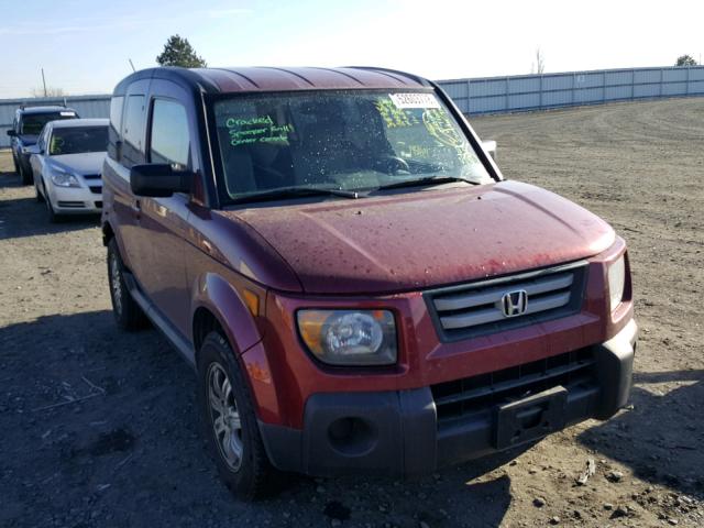 5J6YH28708L019855 - 2008 HONDA ELEMENT EX BURGUNDY photo 1