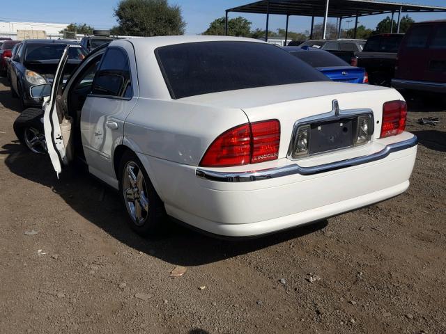 1LNHM87AX2Y631343 - 2002 LINCOLN LS WHITE photo 3