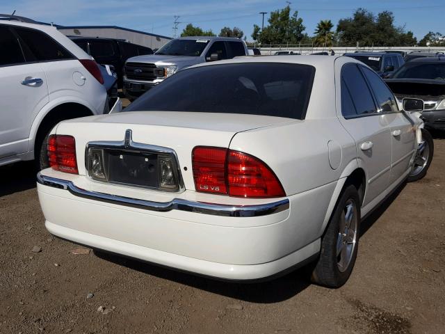 1LNHM87AX2Y631343 - 2002 LINCOLN LS WHITE photo 4