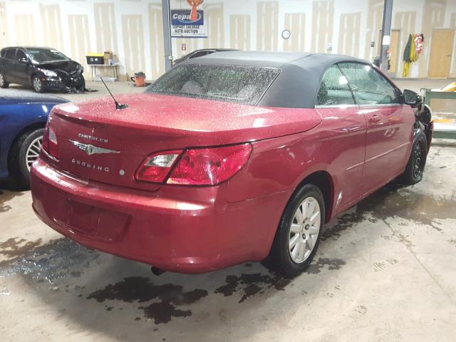 1C3LC45B79N540164 - 2009 CHRYSLER SEBRING LX MAROON photo 4