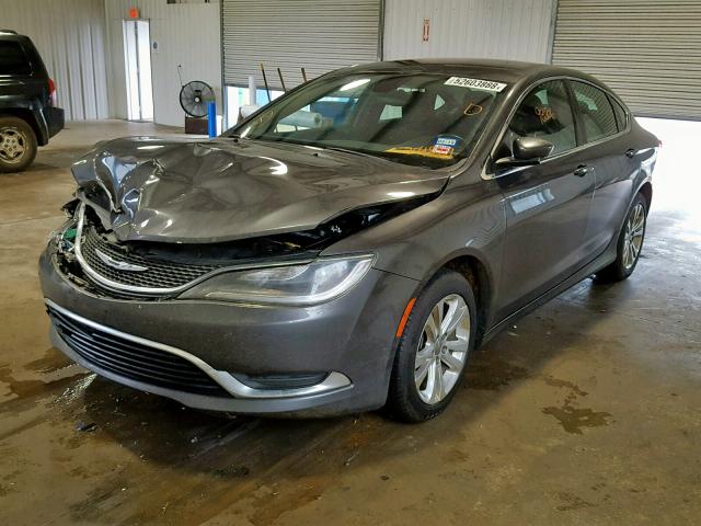 1C3CCCAB5FN704829 - 2015 CHRYSLER 200 LIMITE CHARCOAL photo 2