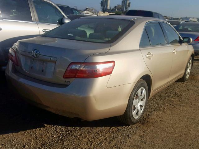 4T1BE46K87U666600 - 2007 TOYOTA CAMRY CE TAN photo 4