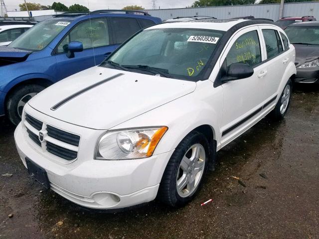 1B3HB48AX9D197672 - 2009 DODGE CALIBER SX WHITE photo 2