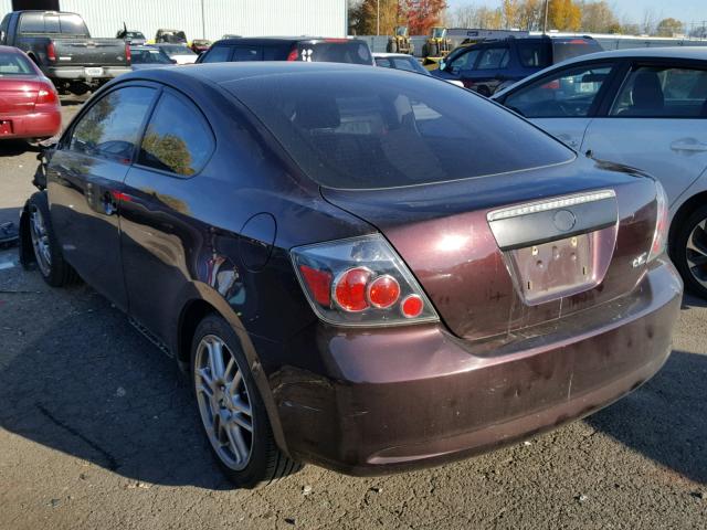 JTKDE167X80236799 - 2008 TOYOTA SCION TC Bənövşəyi foto 3