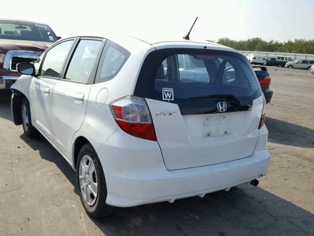 JHMGE8H30DC042314 - 2013 HONDA FIT WHITE photo 3