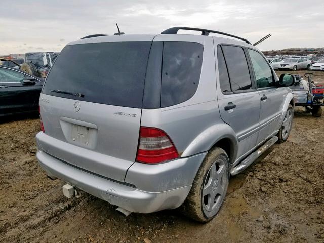 4JGAB74E6YA209726 - 2000 MERCEDES-BENZ ML 55 SILVER photo 4