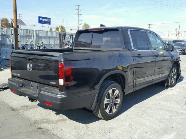 5FPYK3F60KB003695 - 2019 HONDA RIDGELINE BLACK photo 4