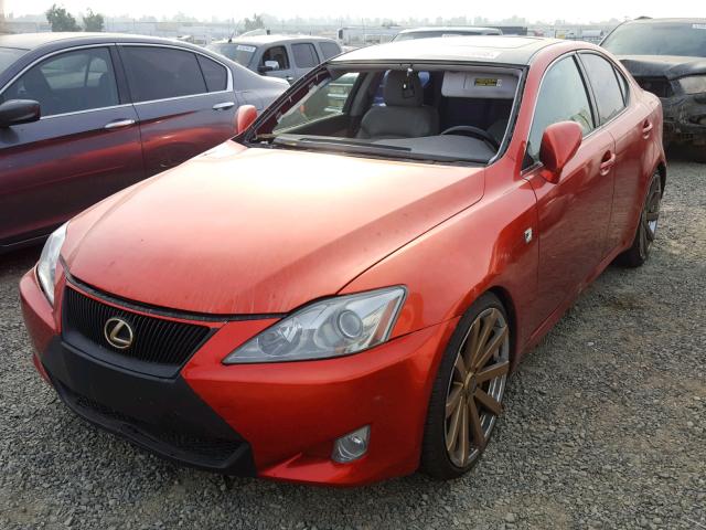 JTHBE262065005868 - 2006 LEXUS IS 350 RED photo 2