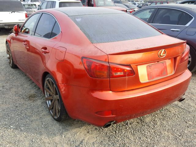 JTHBE262065005868 - 2006 LEXUS IS 350 RED photo 3