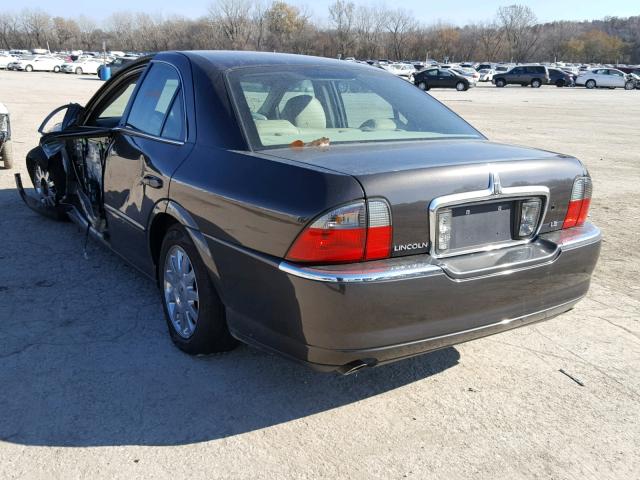 1LNHM86S45Y625634 - 2005 LINCOLN LS BLACK photo 3