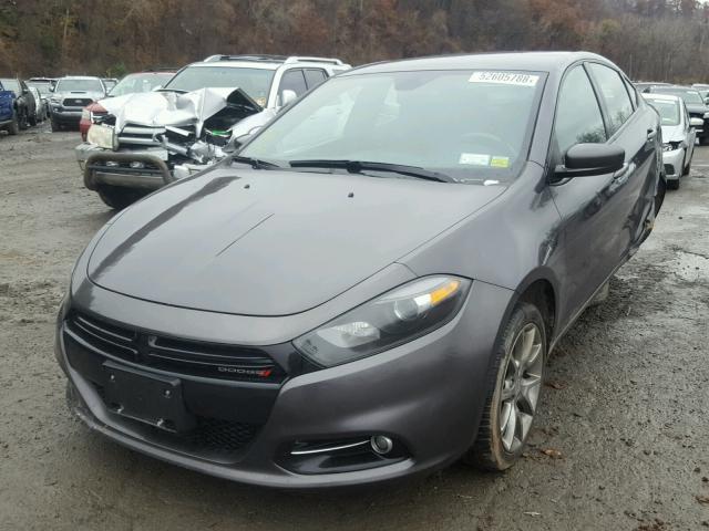 1C3CDFBB4FD182200 - 2015 DODGE DART SXT GRAY photo 2