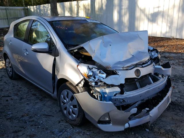 JTDKDTB39E1573454 - 2014 TOYOTA PRIUS C SILVER photo 1