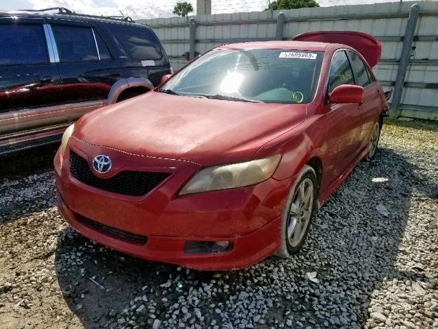 4T1BE46K68U241118 - 2008 TOYOTA CAMRY CE RED photo 2