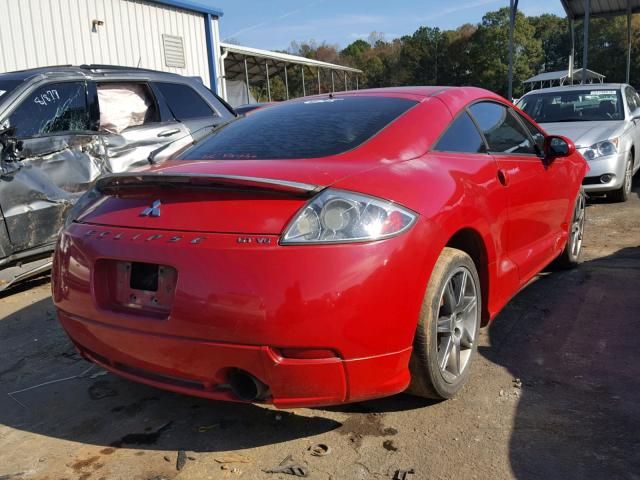 4A3AK44T36E037191 - 2006 MITSUBISHI ECLIPSE SE RED photo 4