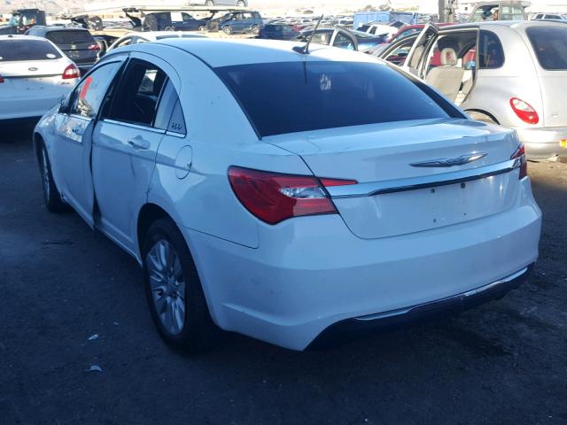 1C3CCBAB9CN145548 - 2012 CHRYSLER 200 LX WHITE photo 3