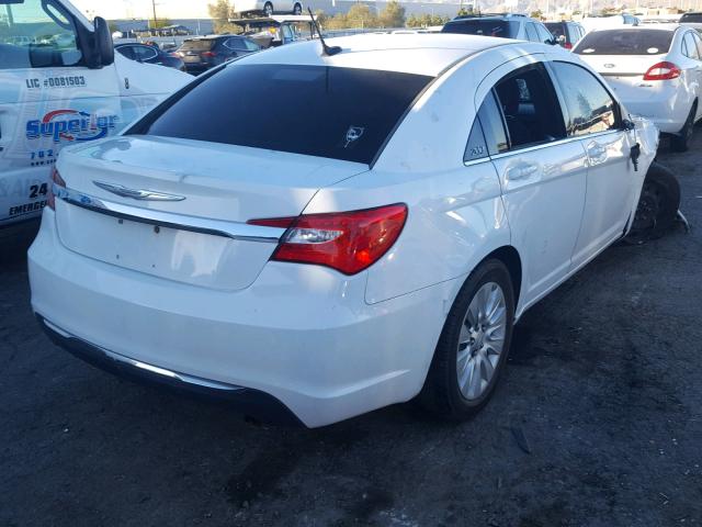 1C3CCBAB9CN145548 - 2012 CHRYSLER 200 LX WHITE photo 4