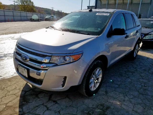 2FMDK3GC1DBB28468 - 2013 FORD EDGE SE SILVER photo 2