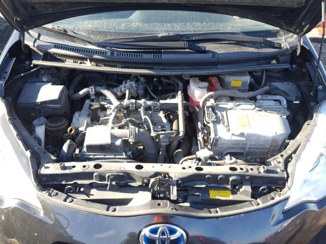 JTDKDTB36E1065541 - 2014 TOYOTA PRIUS C BLACK photo 7