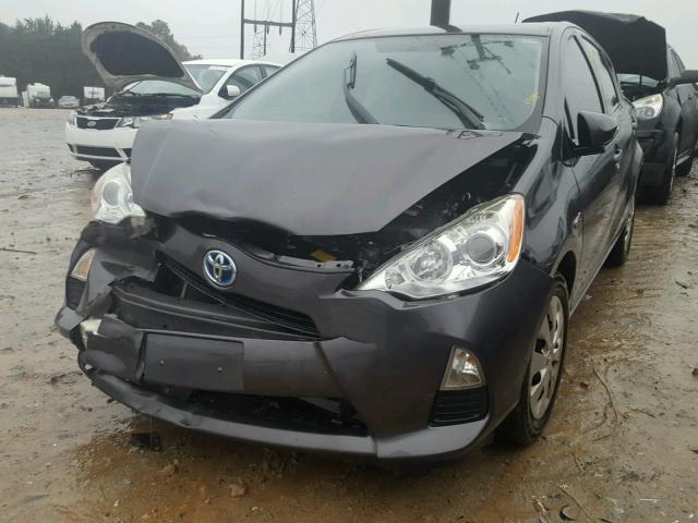 JTDKDTB31C1507915 - 2012 TOYOTA PRIUS C GRAY photo 2