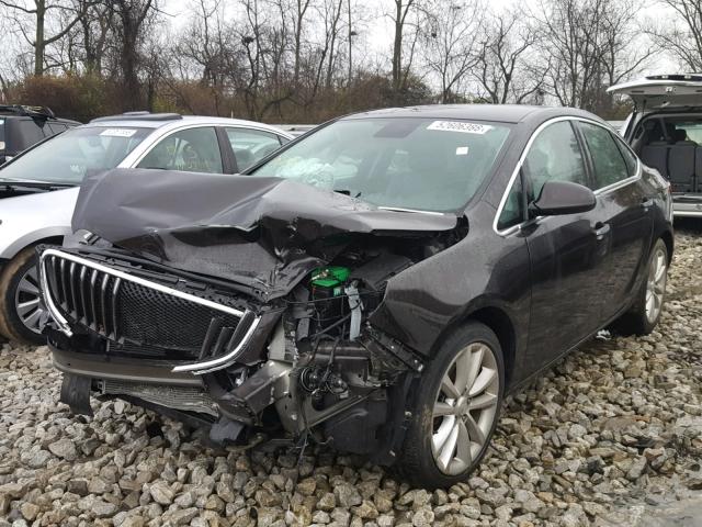 1G4PP5SK6E4105806 - 2014 BUICK VERANO BLACK photo 2