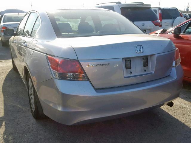 JHMCP26359C015304 - 2009 HONDA ACCORD LX SILVER photo 3