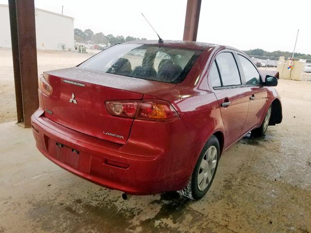 JA3AU16UX9U002674 - 2009 MITSUBISHI LANCER DE RED photo 4