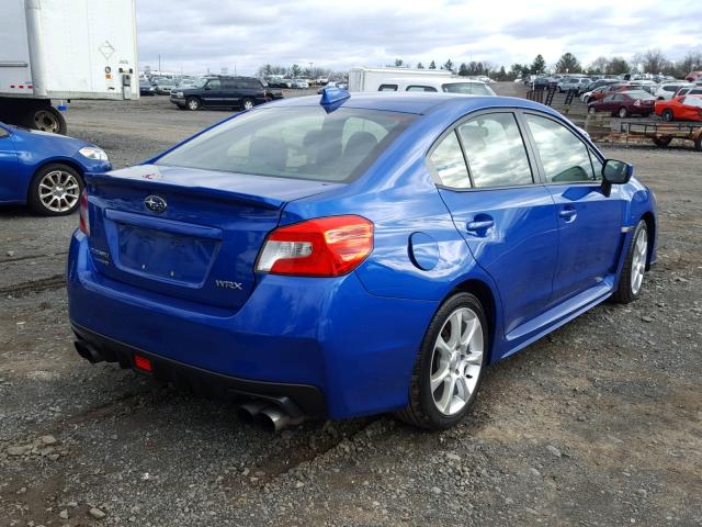 JF1VA1D6XF9819325 - 2015 SUBARU WRX PREMIU BLUE photo 4