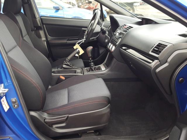 JF1VA1D6XF9819325 - 2015 SUBARU WRX PREMIU BLUE photo 5