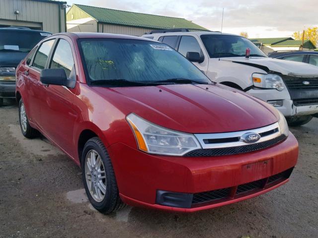 1FAHP35N49W240690 - 2009 FORD FOCUS SE RED photo 1