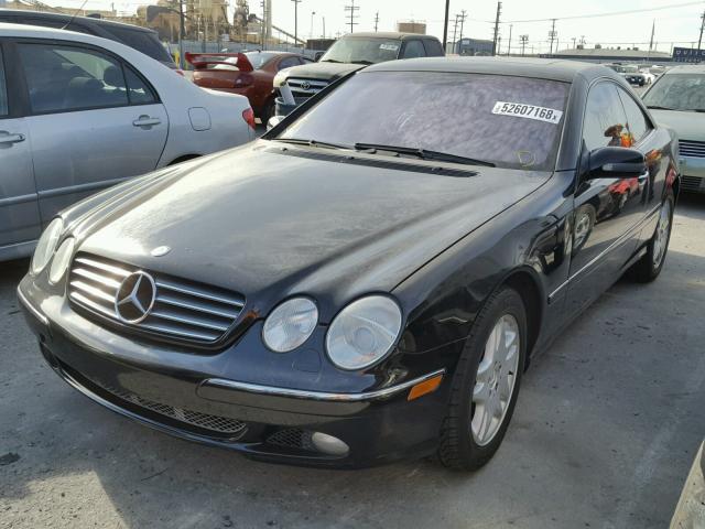 WDBPJ75J11A014506 - 2001 MERCEDES-BENZ CL 500 BLACK photo 2