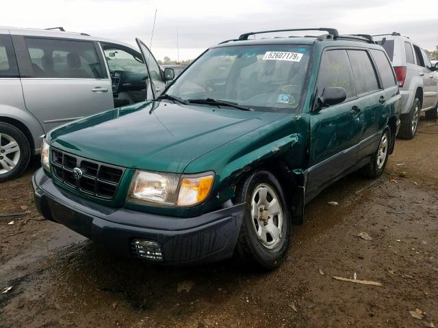 JF1SF6357YH703079 - 2000 SUBARU FORESTER L GREEN photo 2