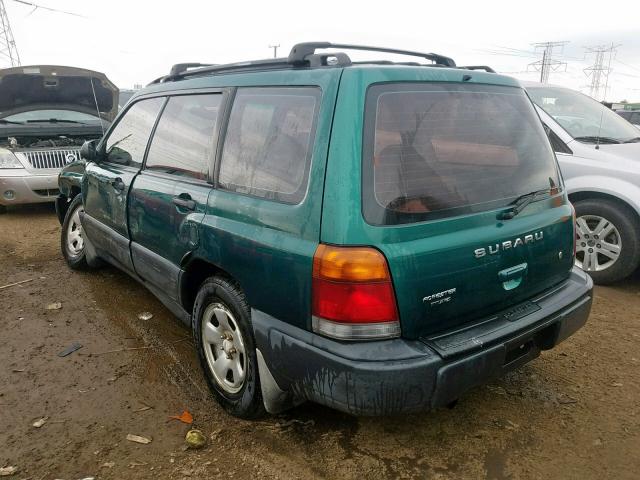 JF1SF6357YH703079 - 2000 SUBARU FORESTER L GREEN photo 3