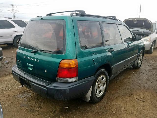 JF1SF6357YH703079 - 2000 SUBARU FORESTER L GREEN photo 4