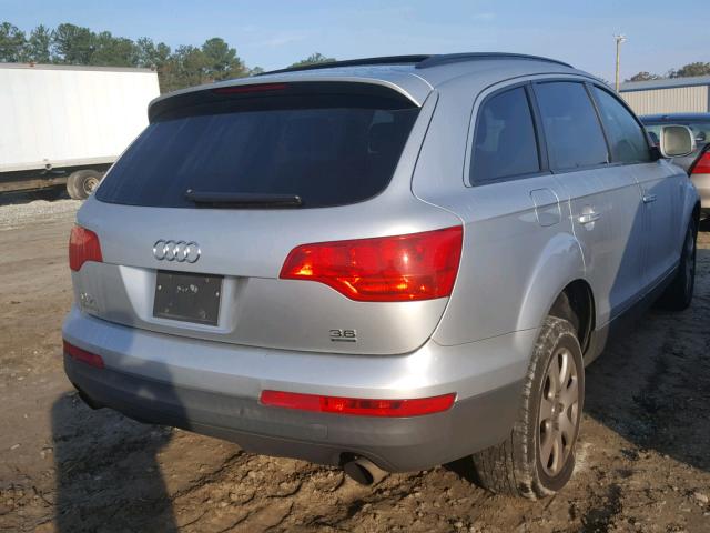 WA1AY74L77D028742 - 2007 AUDI Q7 3.6 QUA SILVER photo 4