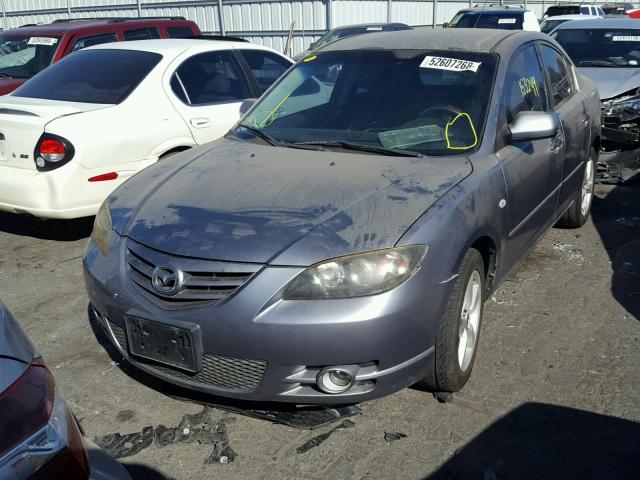 JM1BK123241148683 - 2004 MAZDA 3 S GRAY photo 2