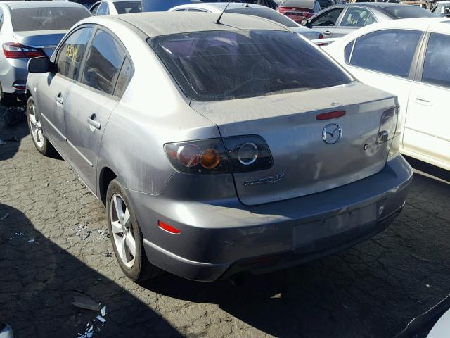 JM1BK123241148683 - 2004 MAZDA 3 S GRAY photo 3