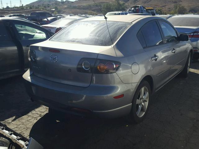 JM1BK123241148683 - 2004 MAZDA 3 S GRAY photo 4