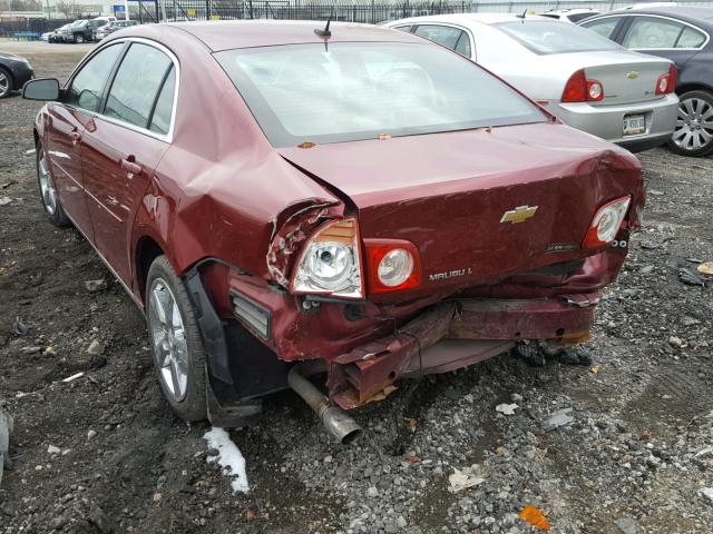 1G1ZC5E12BF229771 - 2011 CHEVROLET MALIBU 1LT MAROON photo 3