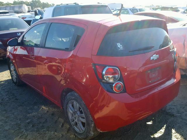 1G1JA6SH6C4135707 - 2012 CHEVROLET SONIC LS RED photo 3