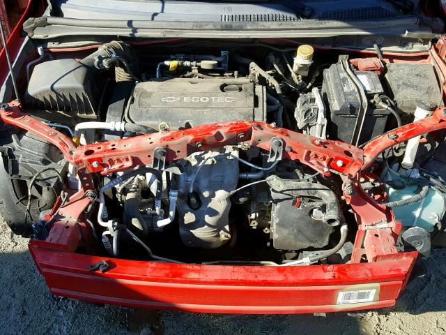 1G1JA6SH6C4135707 - 2012 CHEVROLET SONIC LS RED photo 7