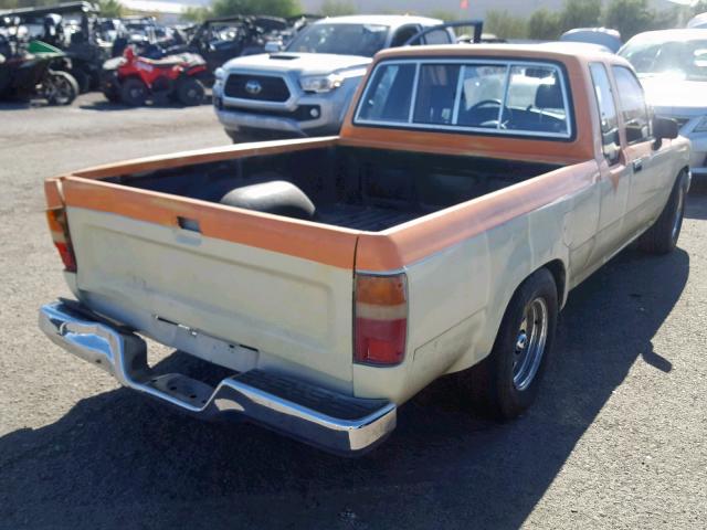 JT4VN93D1K0005253 - 1989 TOYOTA PICKUP 1/2 ORANGE photo 4