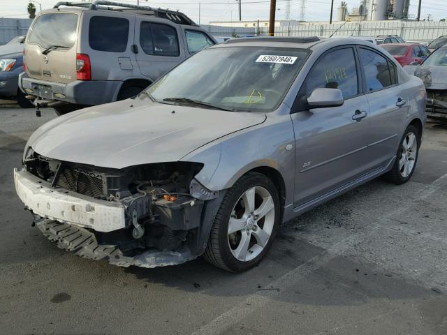 JM1BK324061486168 - 2006 MAZDA 3 S GRAY photo 2