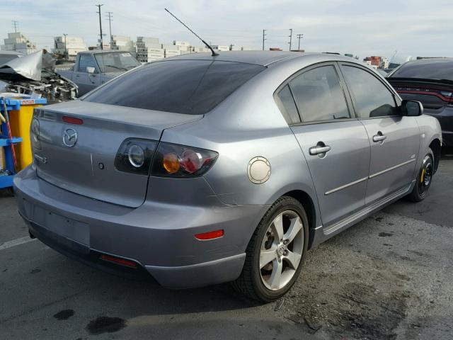 JM1BK324061486168 - 2006 MAZDA 3 S GRAY photo 4