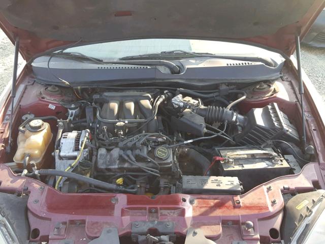 1FAFP56U25A266754 - 2005 FORD TAURUS SEL MAROON photo 7