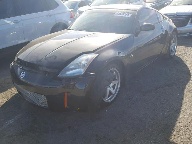 JN1AZ34E03T008056 - 2003 NISSAN 350Z COUPE BLACK photo 2