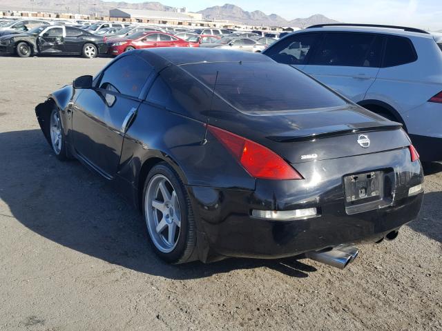 JN1AZ34E03T008056 - 2003 NISSAN 350Z COUPE BLACK photo 3