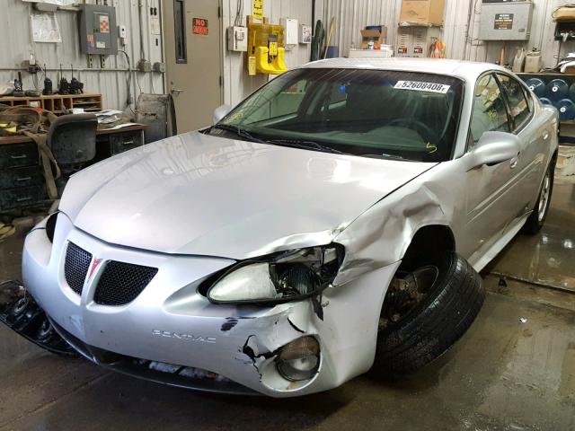 2G2WP522741142555 - 2004 PONTIAC GRAND PRIX SILVER photo 2